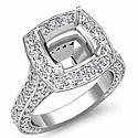 2.10 Ct Vintage Diamond Engagement Ring Cushion Setting 14k Gold