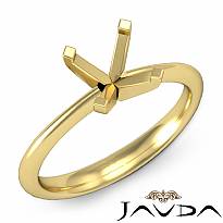 3g Round Classic Solitaire Engagement Diamond Semi Mount Ring 14k Gold Yellow Setting