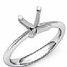 Solitaire Engagement Diamond Ring 14k White Gold