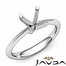 3g Round Classic Solitaire Engagement Diamond Semi Mount Ring 14k W Gold Setting