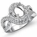 1.0 Ct Round Antique Diamond Engagement Ring W Gold Setting