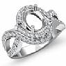 1.0 Ct Round Antique Diamond Engagement Ring W Gold Setting