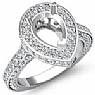 1.60 Ct Diamond Engagement Ring Pear Setting 14k White Gold