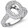 1.60 Ct Diamond Engagement Ring Cushion Setting 14k White Gold
