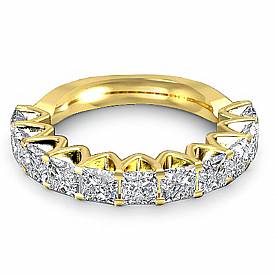 Princess Diamond Women Wedding Band 14k Gold (2.2Ct. tw.)