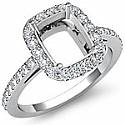 0.45 ct Round Cut Diamond Engagement Ring White Gold