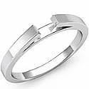 14k White Gold Cathedral setting