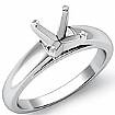 Diamond Classic Solitaire Engagement Ring Setting 14k White Gold