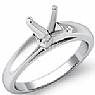 Diamond Classic Solitaire Engagement Ring Setting 14k White Gold