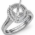 1.55CT Diamond Antique Engagement Ring Cushion Setting W Gold