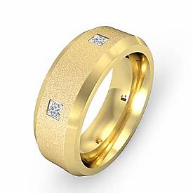 Princess DIamond Men Wedding Band Eternity Ring 14k Gold (0.5Ct. tw.)