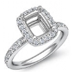 0.36 Ct Diamond Engagement Ring Cushion Setting 14k White Gold
