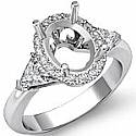 1CT Trillion Diamond Engagement Ring Oval Setting 14k Gold