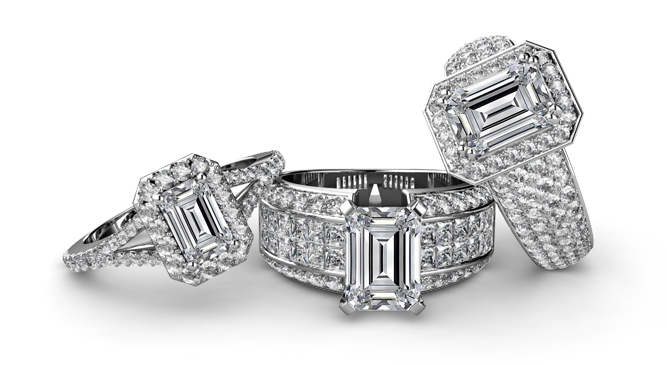 emerald diamond engagement rings