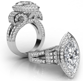 marquise antique vintage ring