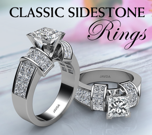 classic sidestone ring