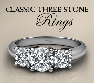 classic three stone ring