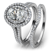 oval bridal sets ring