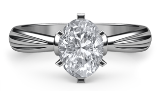 oval classic solitaire ring