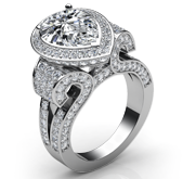 pear antique vintage ring