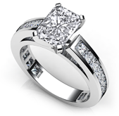 radiant classic sidestone ring