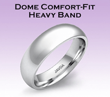 dome comfort fit heavy band