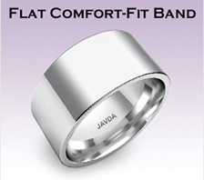 flat comfort fit band