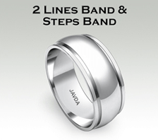 2 line band & steps band