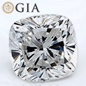Cushion shape is diamond certified by GIA, 100% natural M color & SI2 clarity {0.90 ctw.}