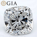 Cushion shape is diamond certified by GIA, 100% natural E color & VS2 clarity {0.75 ctw.}