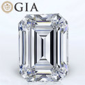 Emerald shape is diamond certified by GIA, 100% natural I color & SI1 clarity {0.94 ctw.}