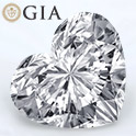 Heart shape is diamond certified by GIA, 100% natural G color & VS1 clarity {0.75 ctw.}