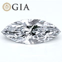 Marquise shape is diamond certified by GIA, 100% natural F color & VS1 clarity {0.54 ctw.}