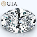 Oval shape is diamond certified by GIA, 100% natural G color & SI1 clarity {0.88 ctw.}