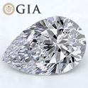 Pear shape is diamond certified by GIA, 100% natural D color & IF clarity {0.70 ctw.}