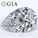 Pear shape is diamond certified by GIA, 100% natural D color & VS1 clarity {0.90 ctw.}
