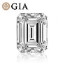 0.50 carat Emerald Brilliant Cut 100% Natural Loose Diamond. Certified By GIA-USA. H Color and VVS2 Clarity.