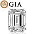 Emerald shape is diamond certified by GIA, 100% natural D color & VVS2 clarity {0.40 ctw.} - javda.com