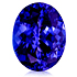 3.56 Ct Oval Cut Blue Tanzanite Gemstone - javda.com