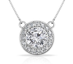 Halo Diamond Pendant icon Halo Diamond Pendant icon