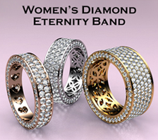 womes diamond eternity band
