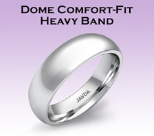 dome comfort fit heavy band dome comfort fit heavy band