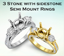 Three Stone with Sidestone