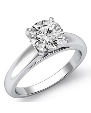 cathedral solitaire engagement ring