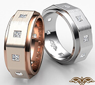 groom and groomsmen bezel set eternity ring