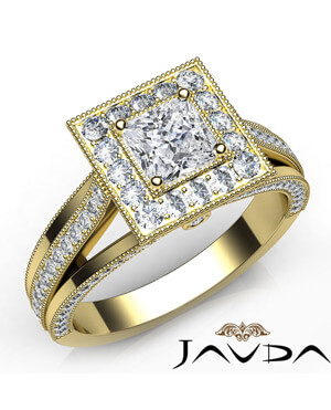 halo with side stone ring