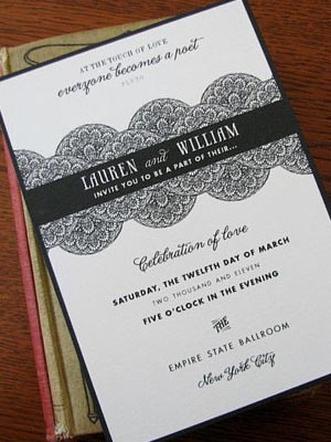 indie print invitation cards