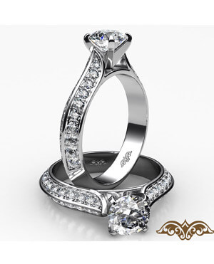 knife edge cathedral engagement ring