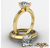knife edge solitaire cushion diamond engagement ring 14k yellow gold 0.5ctw