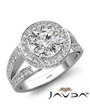 platinum halo engagement ring